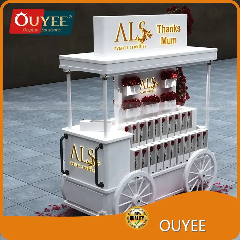 Factory Ice Cream Mall Kiosk LED Candy Cart Display Booth 1