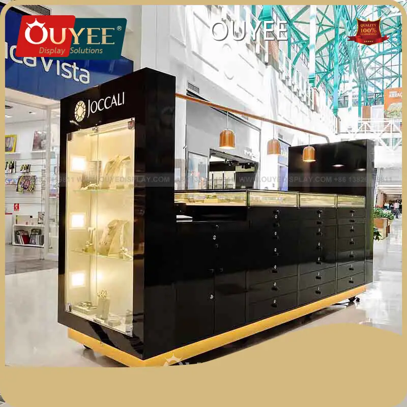 Mall Kiosk LED Gold Champagne Wedding Candy Cart Display Stand 1