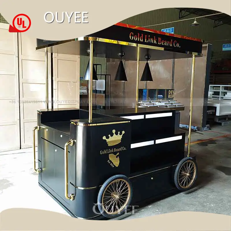 Mall Kiosk Ice Cream Cabinets Counter Display Dessert Cart 1