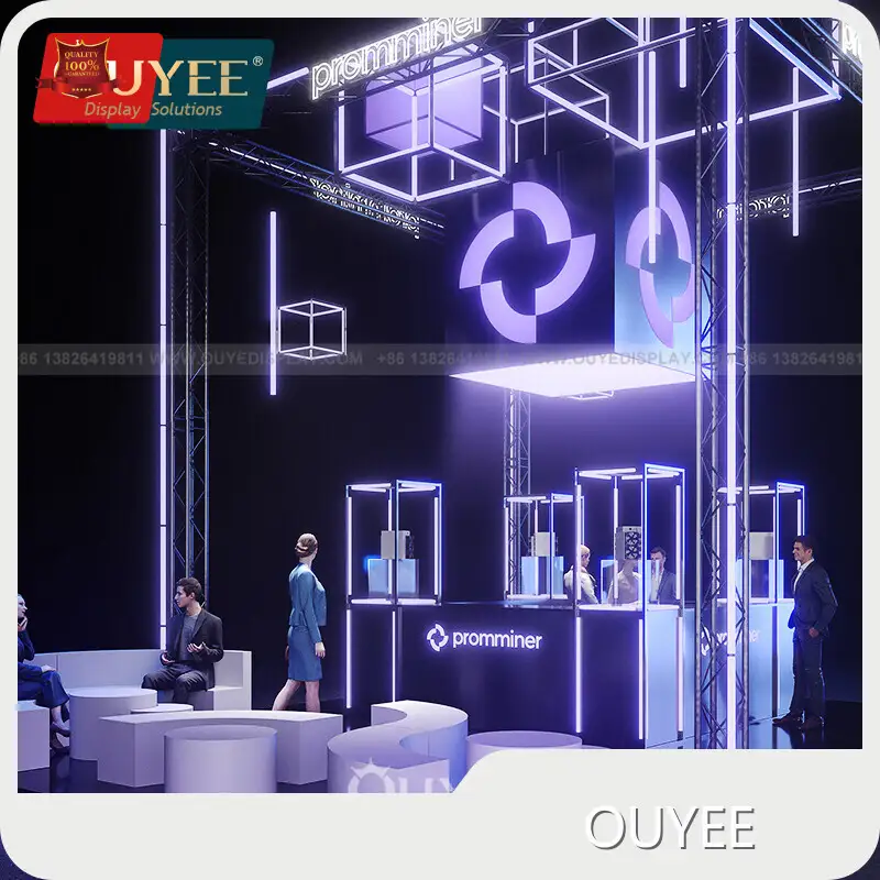 Outdoor Trade Show Backlit Exhibition Booth - Aluminum Frame with LED 1