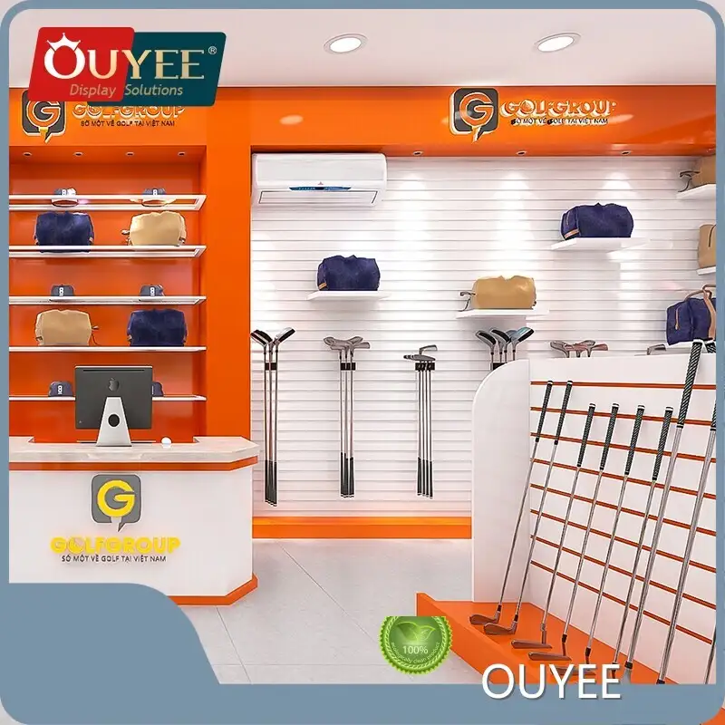 Freestanding Steel Golf Putter Holder Display Rack for Retail Stores 1