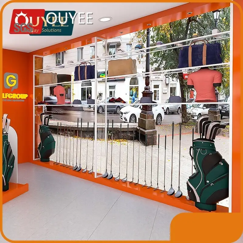 Golf Club Display Cabinet Rack for Drivers & Putters 1