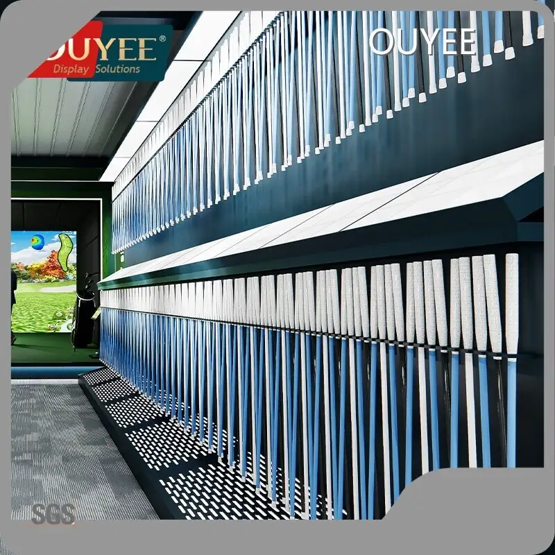 Metal Golf Club Holder & Putter Display Rack for Retail Shops 1