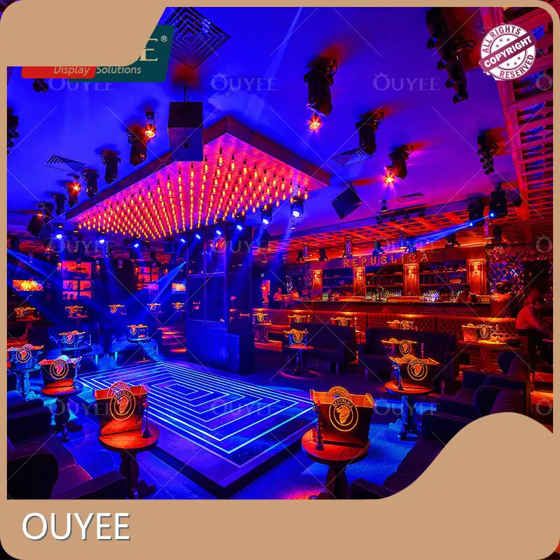 Artificial Marble I-Shaped Bar Counter Reception Table for Nightclub 1