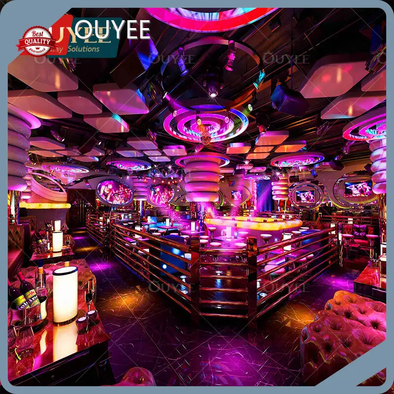 Custom Nightclub Sectional Sofas & Ceiling Decor for Strip Club 1