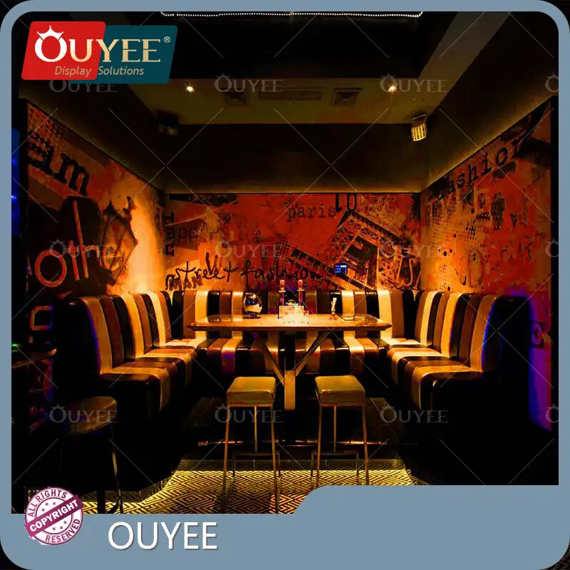 PU Leather VIP Booth Sofa for Nightclub Bar Lounge KTV 1
