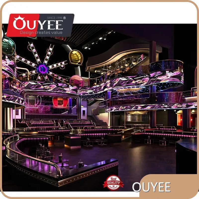 Nightclub & Bar Interior Ceiling Decoration - Custom Fixtures 1