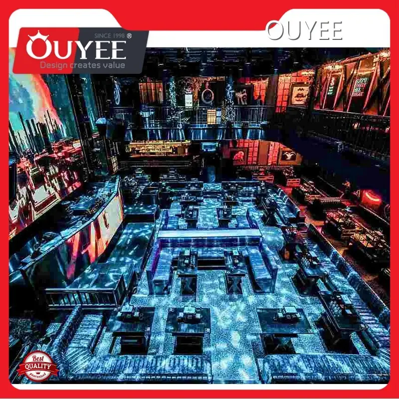 Nightclub Bar Counter & Lounge Furniture Set - 3D Interior Design 1