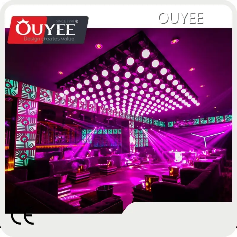 Lounge Bar Nightclub Interior Design with LED Lights & Bar Furniture 1