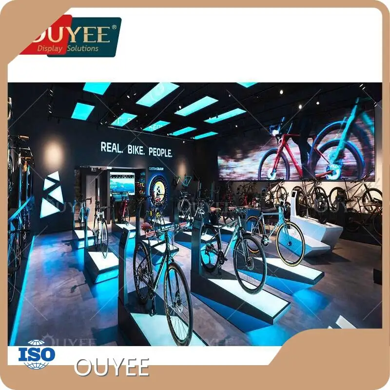 Custom Bike Display Shelf for Shop Floor & Mountain Motorbikes 1