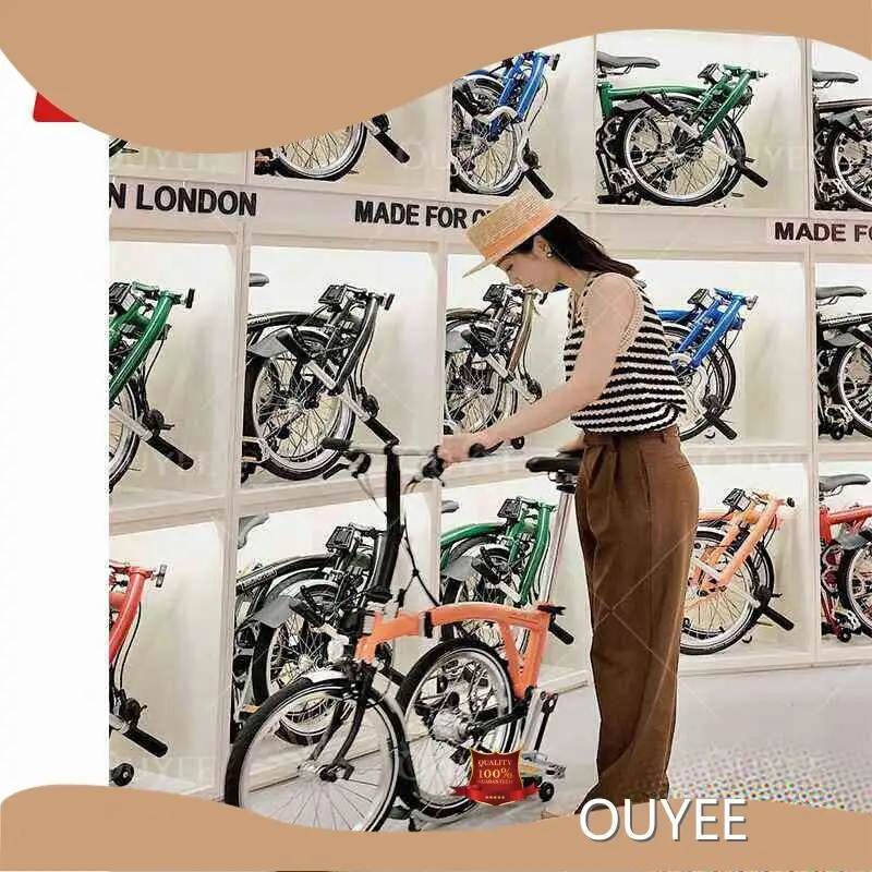 Wall-Mount Helmet Display with Floor Stand for Cycling Retail Shop 1