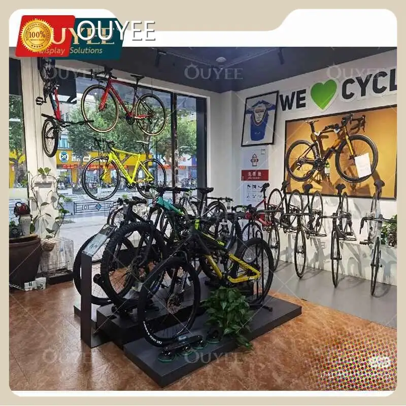 Customized Bike Store Interior Decoration Motorbike Showroom Cabinets 1