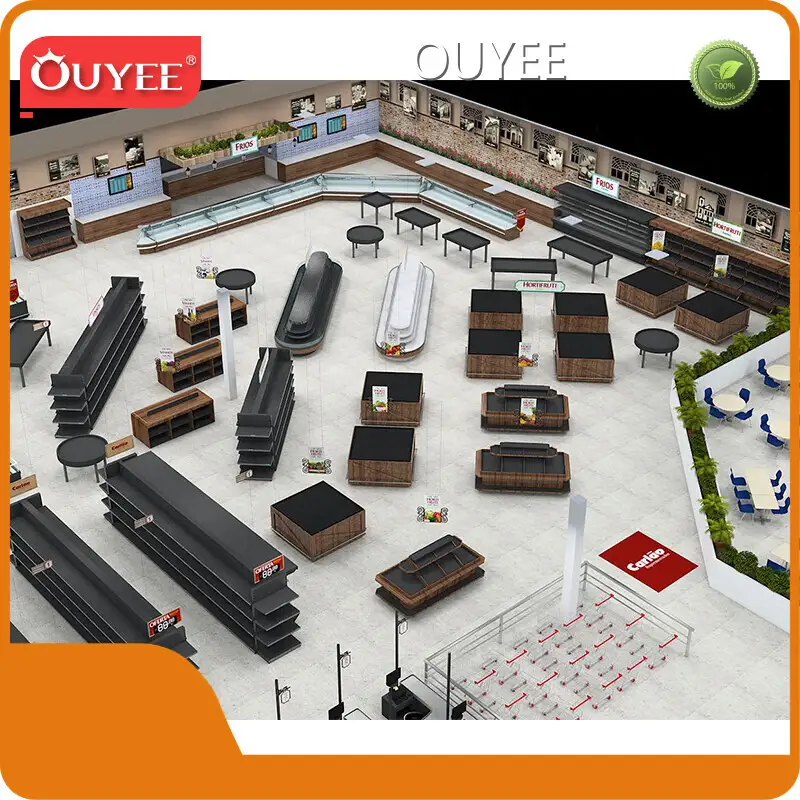 Grocery Store Metal Gondola Shelving Display Rack for Supermarkets 1