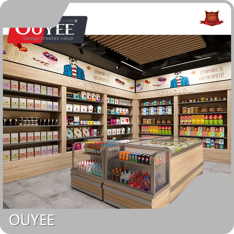 Grocery Gondola Shelving - Wall-Mounted Supermarket Display Stand 1