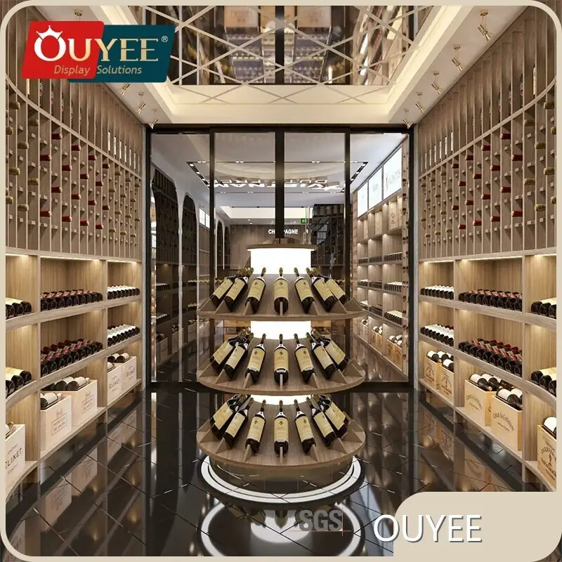 Wall-Mounted Metal Wine Bottle Display Rack 1