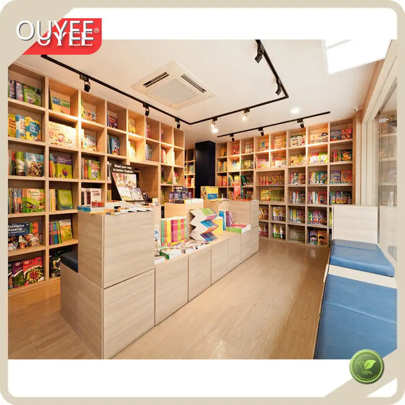 Wall-Mounted Wooden Bookcase Bookshelf Library Card File Cabinet 1