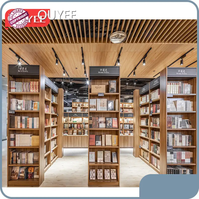 Customized School Library Bookshelves Bookcases Display Rack 1