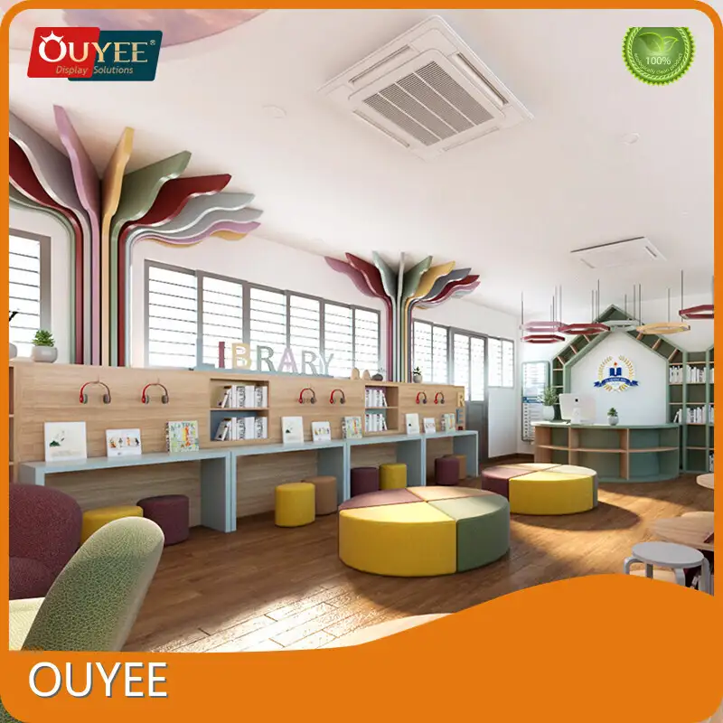 Wooden Cabinet Gondola Display Stand for Bookstore and Library Shelf 1