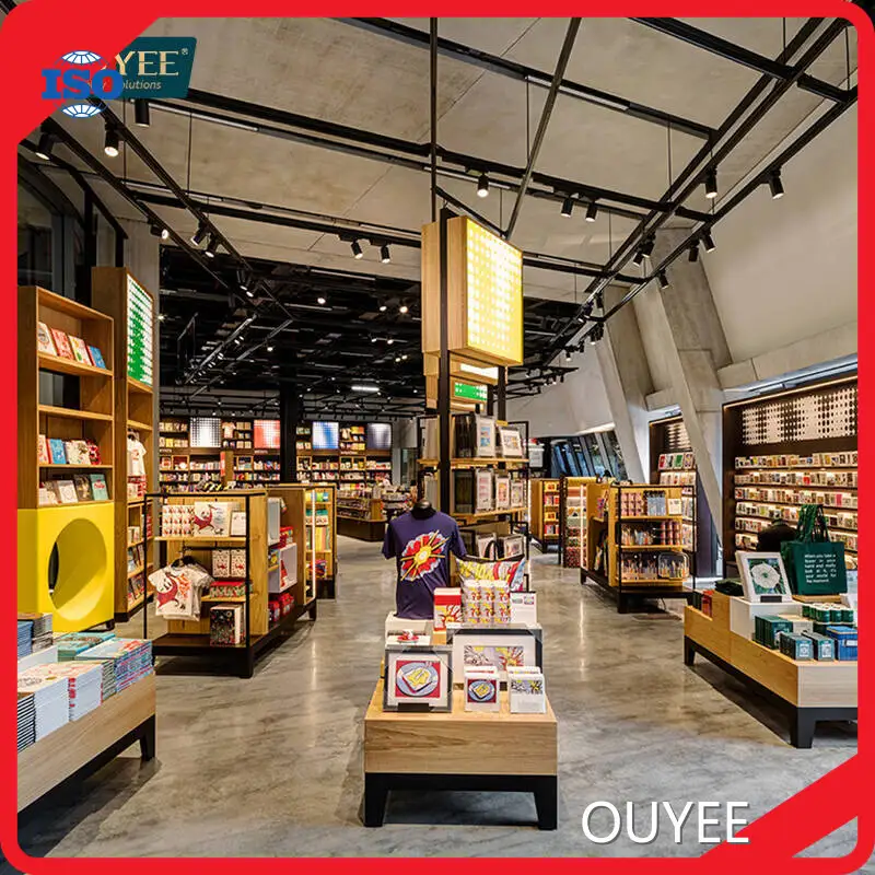 Bookshop Gondola Retail Shelving - Rolling Library Book Display Rack 1