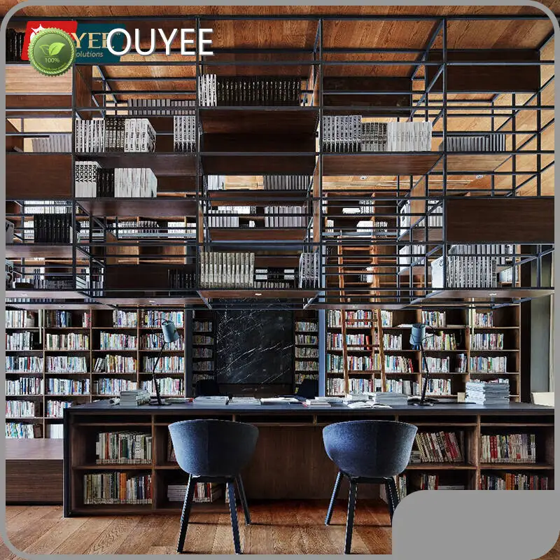 Wood Showcase Bookstore Fixture Wall Library Bookshelf Display Shelf 1