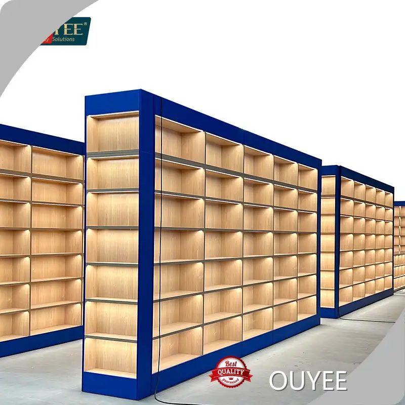 Factory Bookstore Fixtures: Wooden Shop & Library Shelves Book Stand 1