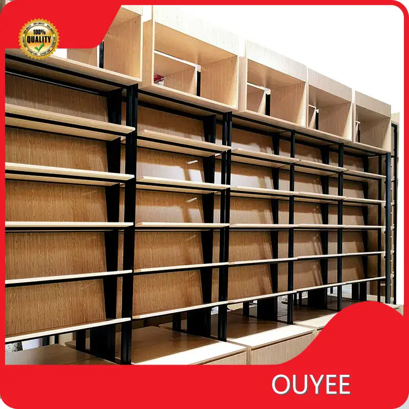 Custom Wooden Bookstore Display Fixture & Bookshelves for Library 1