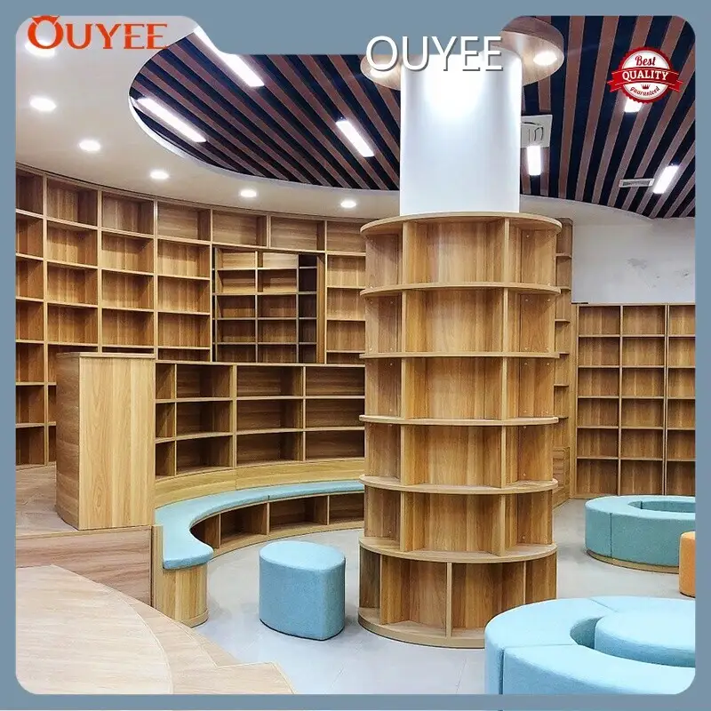 Custom Wooden Library Bookshelves, Varnished, Eco & Easy Assembly 1