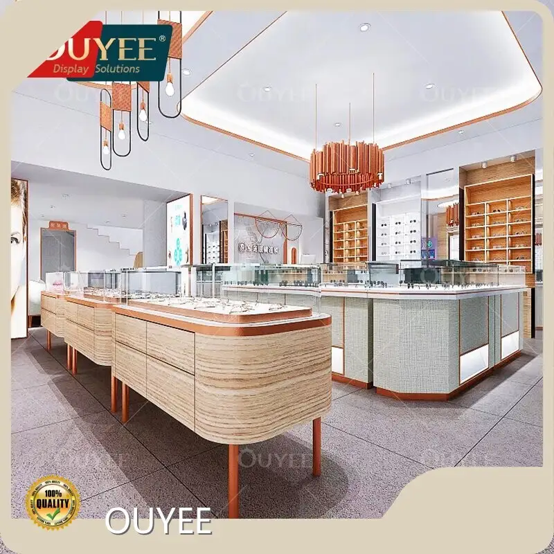 Sunglasses Wall Display with Storage Base Drawer for Optical Shop 1