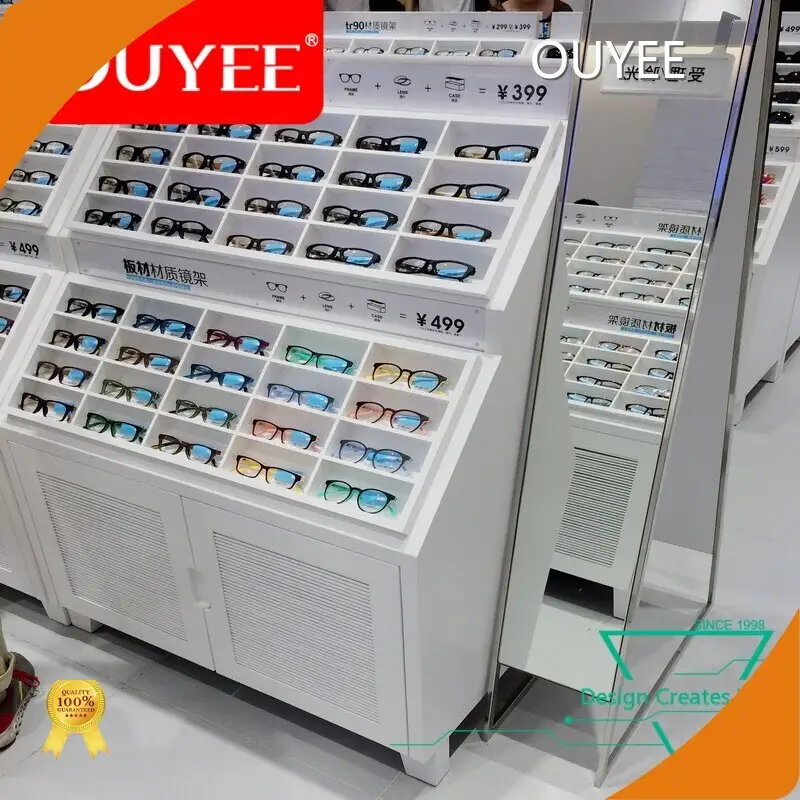 Customized Glass Showroom Display & Optical Shop Counter, MOQ 5 1