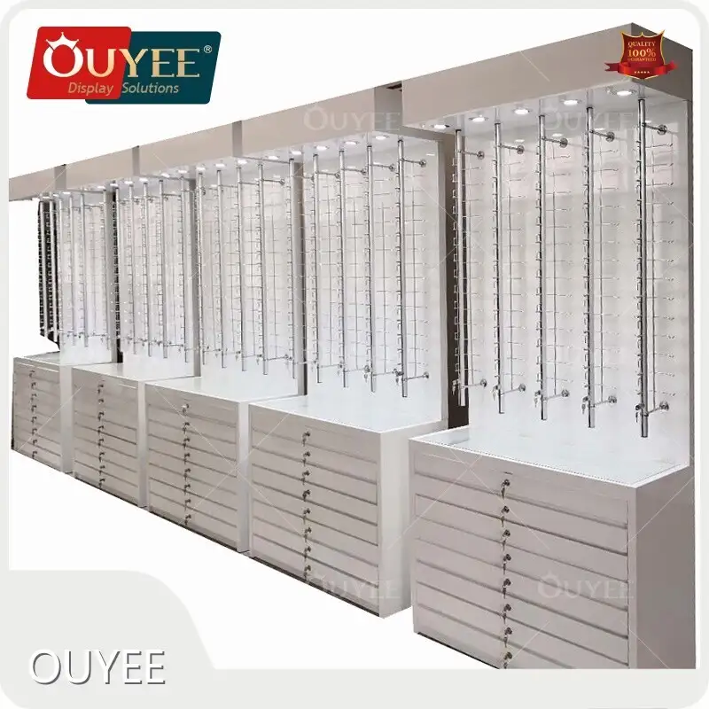 Customized Shopping Mall Optical Sunglasses Display Kiosk 1