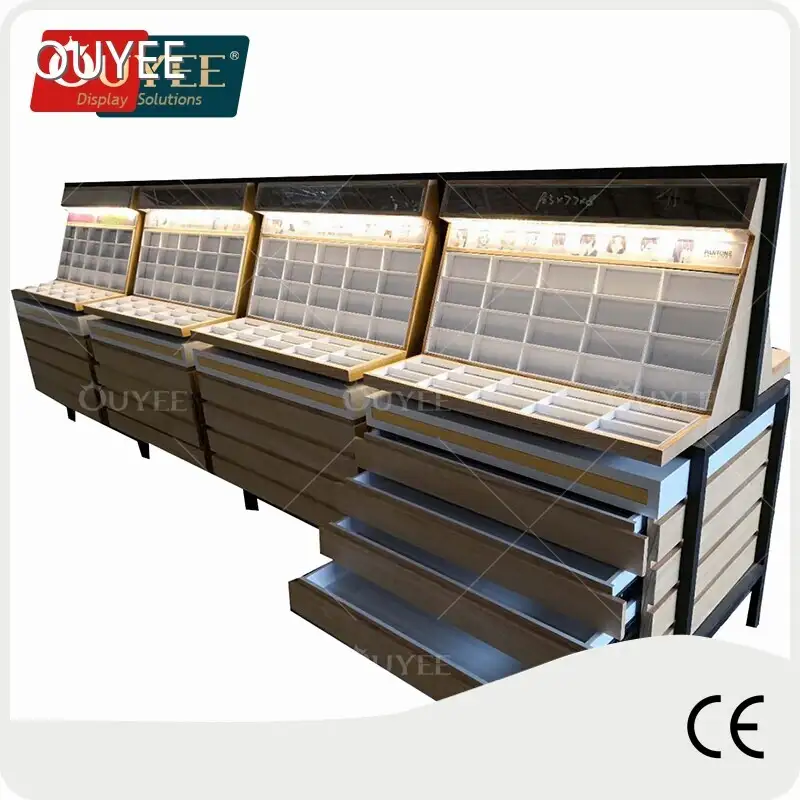 Wholesale Wooden Eyewear Display Stand Rack for Optical Shop 1