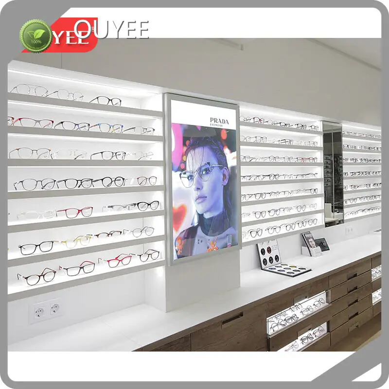 Custom Wall-Mount Eyeglass & Sunglasses Display Rack for Optical Shops 1