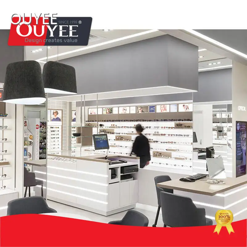 Optical Shop Display Furniture — Customized Wooden Glasses Cabinet 1