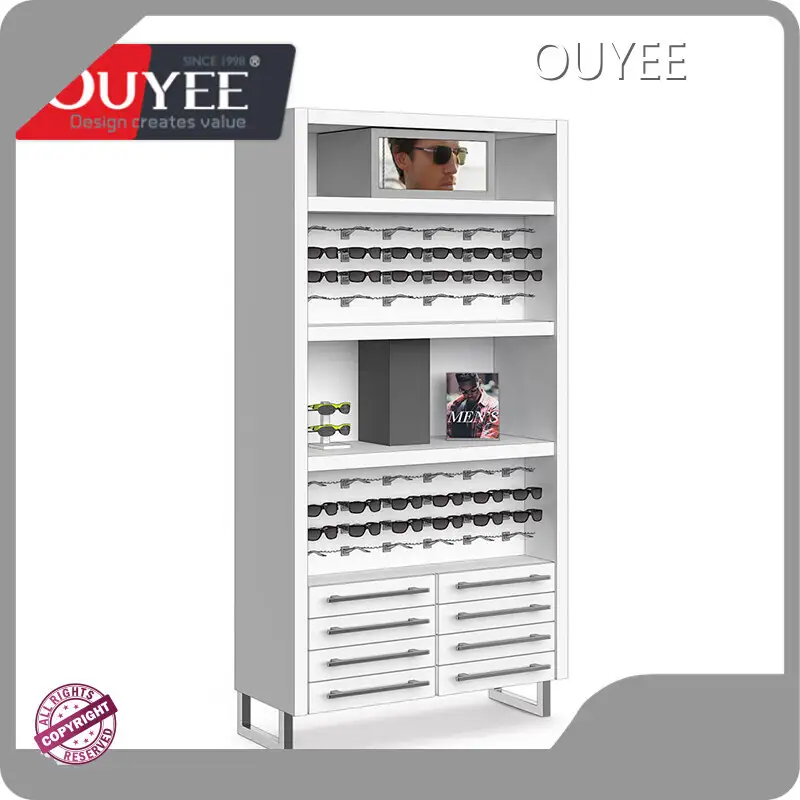 Lockable Glass Optical Display Cabinet for Sunglasses 1