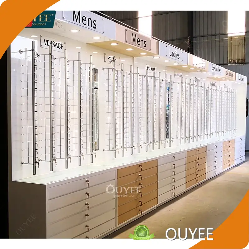 Wooden Eyeglasses Cabinet - Easy Install Optical Shop Display Stand 1