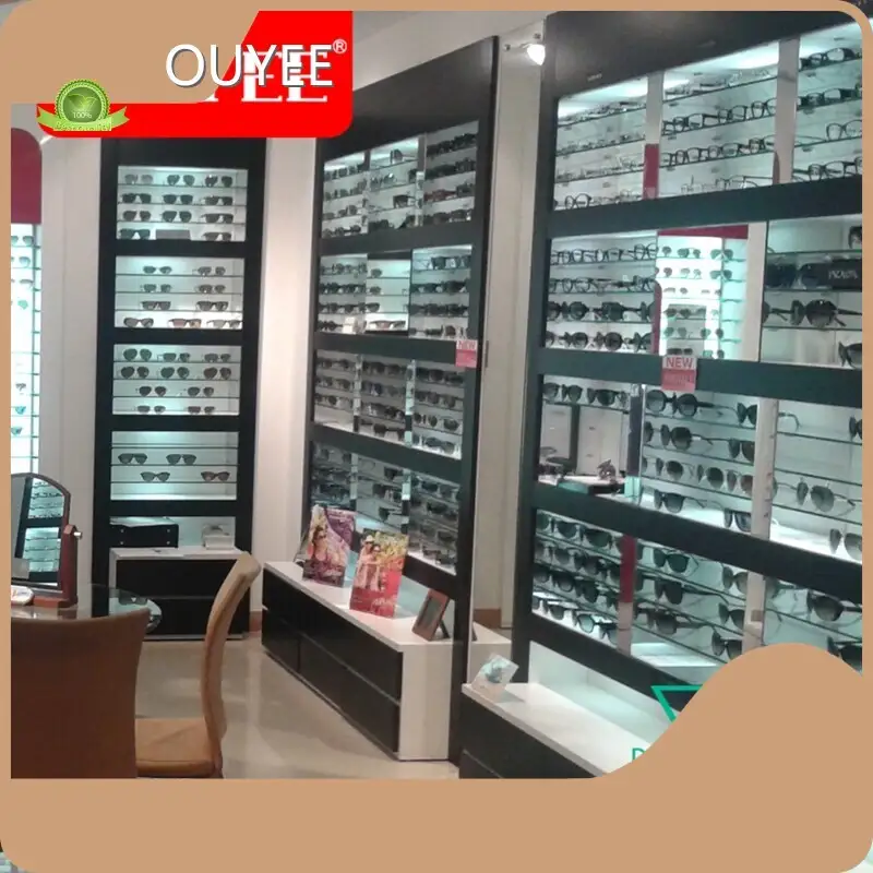 Wood Optical Shop Counter for Eyewear & Sunglasses Showroom 1