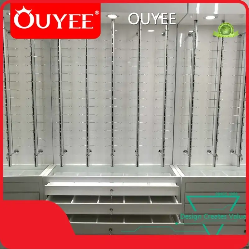 Wall-Mounted Optical Display Rods Sunglasses Rack for Retail Stores 1