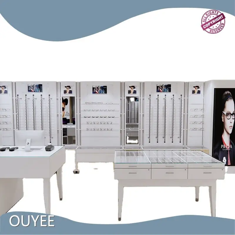 Optical Shop Eyewear & Contact Lens Display Cabinet Wall-Mounted Rods 1
