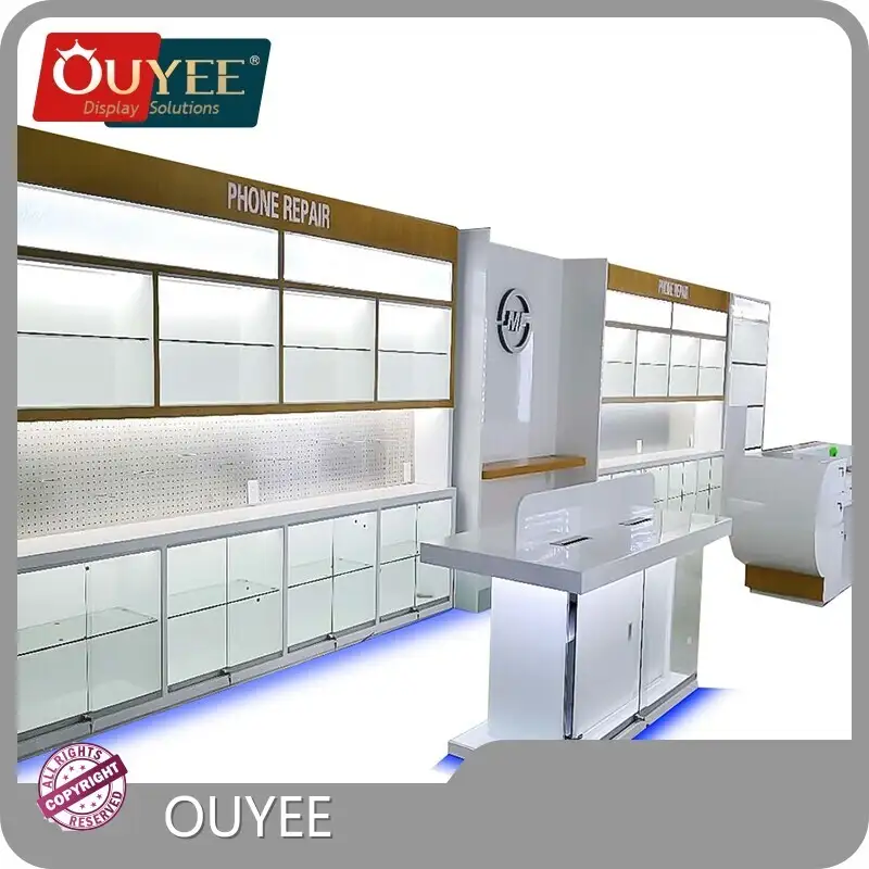 Cellphone Store Glass Display Cabinet - Mobile Phone Accessories Shelf 1