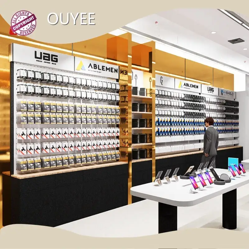 Floor-Standing/Wall Cell Phone Shelf - Phone Case Display Rack 1