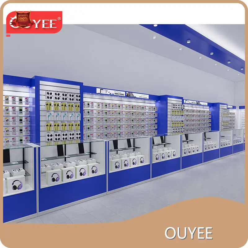 Cell Phone Display Showcase Mobile Shop Counter Phone Case Display 1