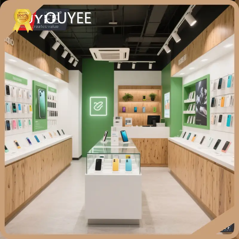 Slat Wall Display Rack for Mobile Phone Accessories Store Showcase 1