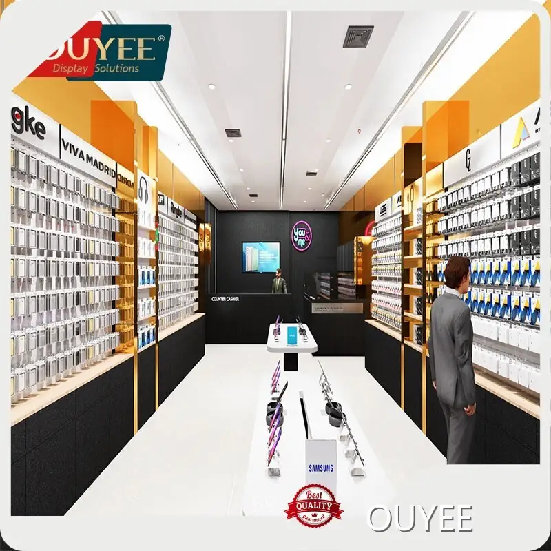 Custom Cellphone Repair Store Counter & Phone Showcase 1