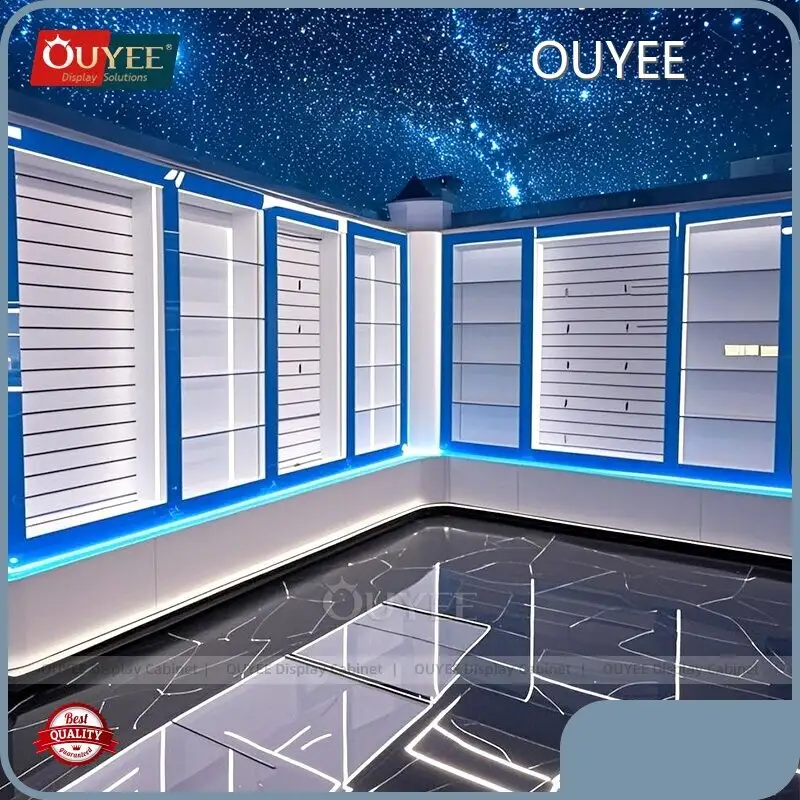 Mobile Phone Display Table Glass Showcase for Cellphone Repair Stores 1