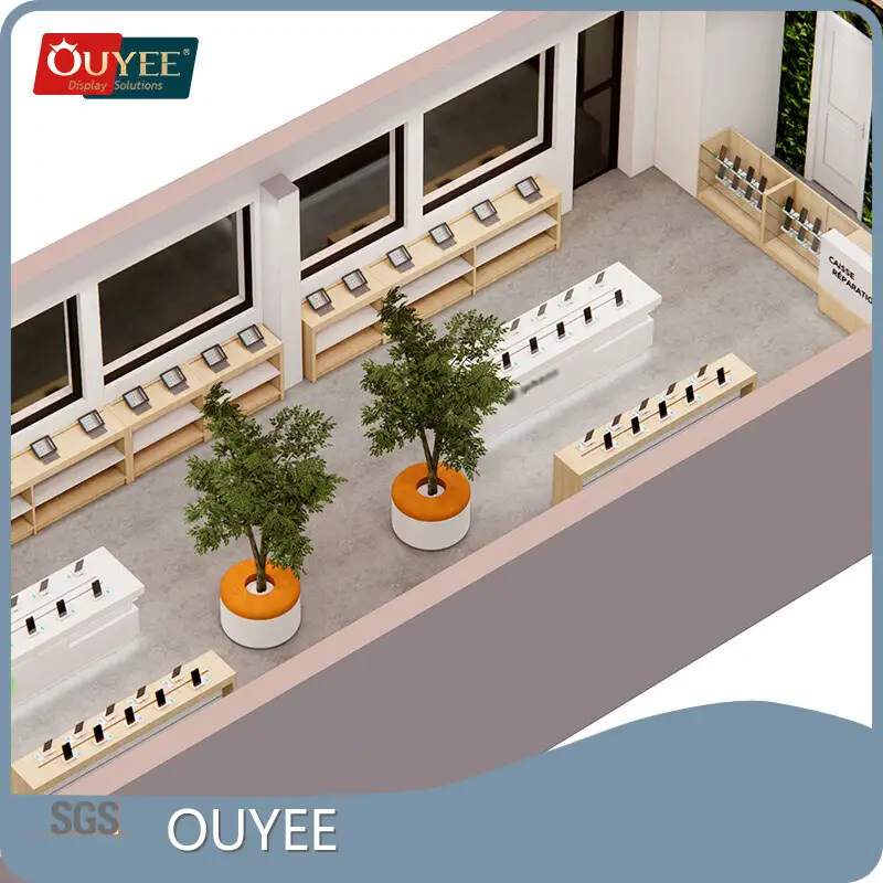 Cell Phone Store Fixture Laptop Display Counter Smartphone Showcase 1