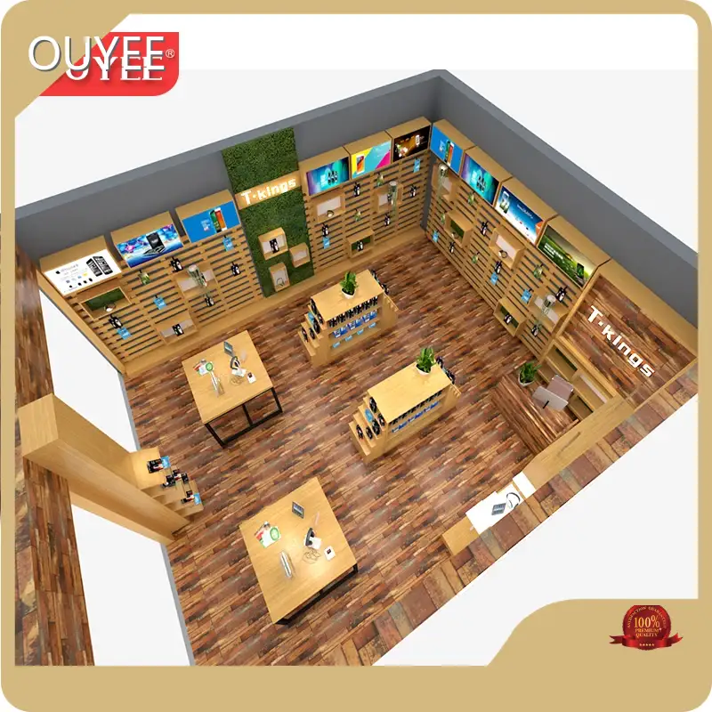 Customized Mobile Counter & Phone Case Rack for Apple Store Showroom 1