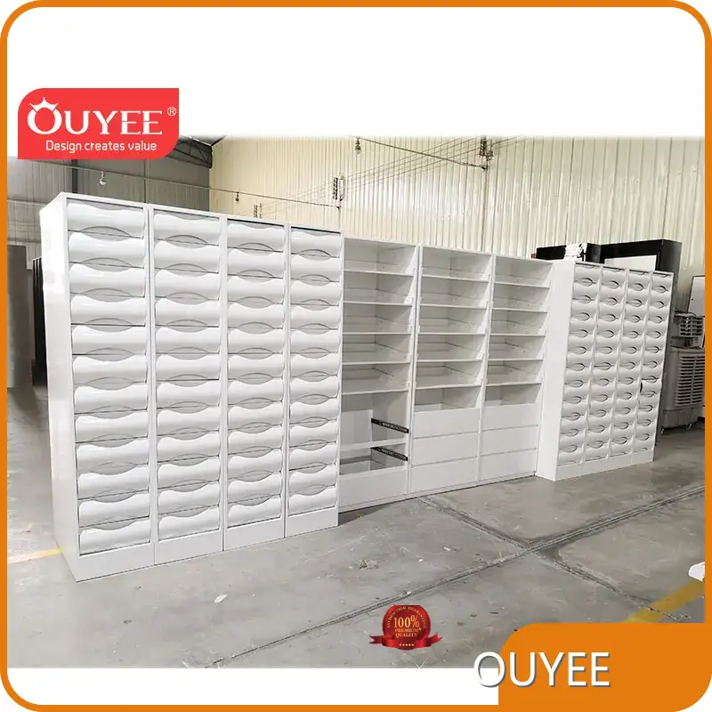 European Style Pharmacy Shelves & Drawer System for Drugstores 1