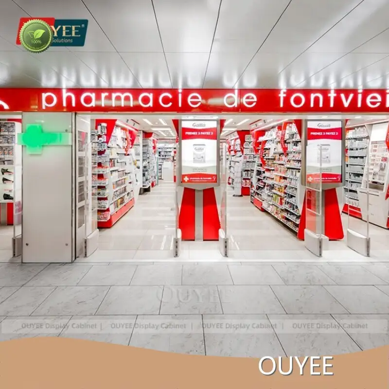 Custom Pharmacy Dispensary Display Cases, Metal Racks & Shelves 1