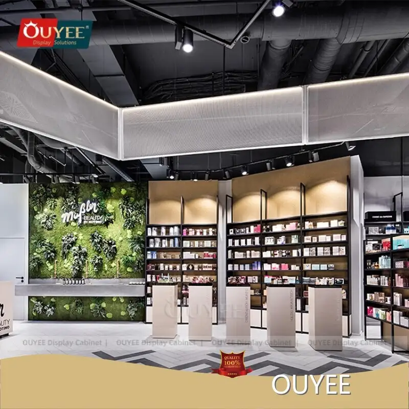 Medical Store Cabinet Pharmacy Rack Wooden Counter Display Shelf 1