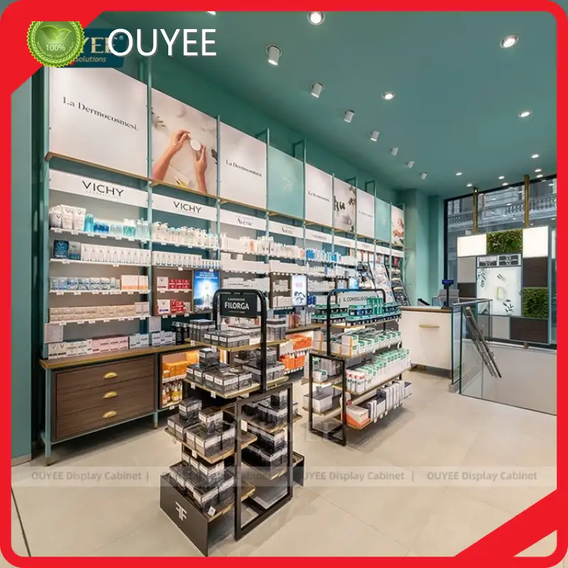 Custom Retail Counter, Dispensary Display Cabinet & Pharmacy Shelves 1